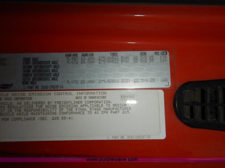 image for item K1734 2001 Sterling LT7500 dump truck