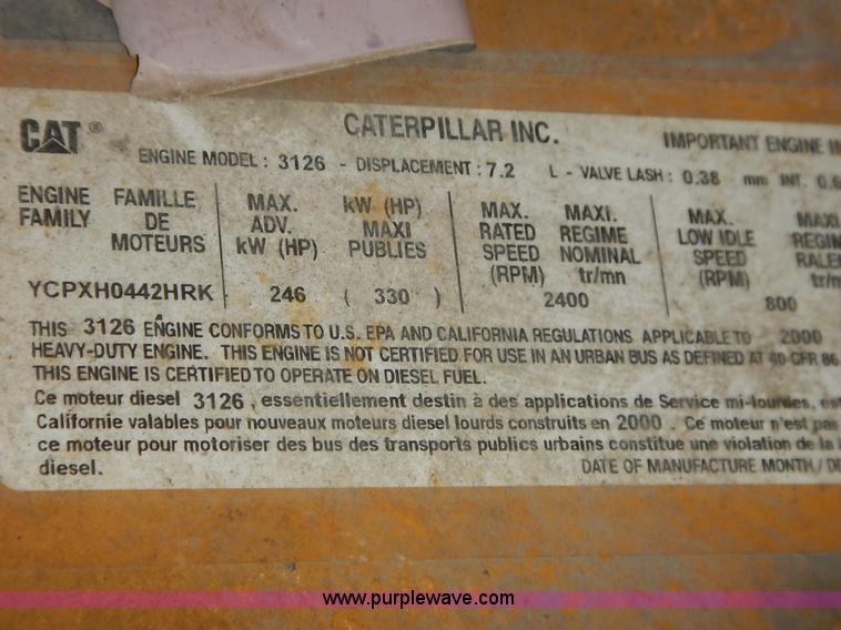 image for item L2305 2001 Sterling LT7500 dump truck