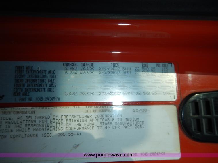 image for item L2307 2001 Sterling LT7500 dump truck