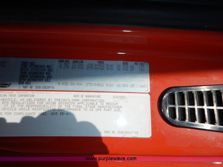 image for item L2309 2001 Sterling LT7500 dump truck