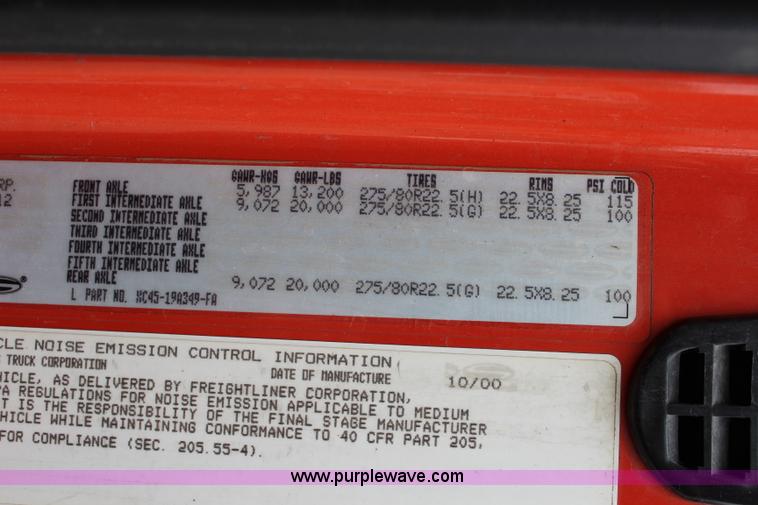 image for item L2494 2001 Sterling LT7500 dump truck