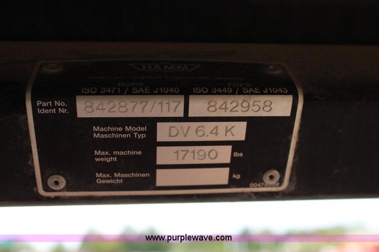 image for item L2497 1999 Hamm DV6K combination roller