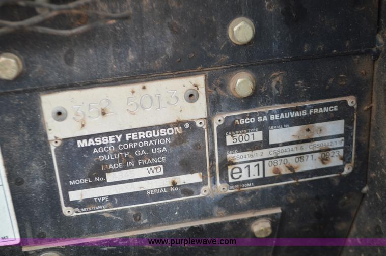 image for item L6394 2003 Massey Ferguson 4345 tractor