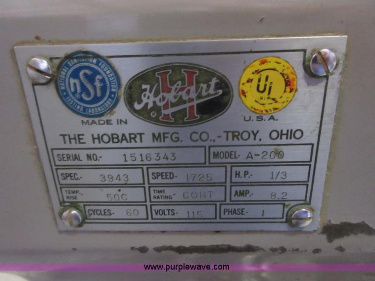 image for item BB9124 Hobart A200 mixer