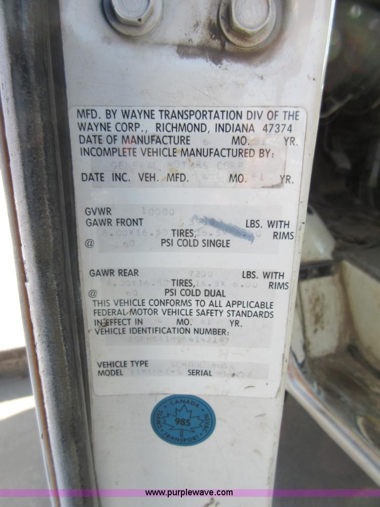 image for item BB9150 1981 Chevrolet G30 transit vehicle