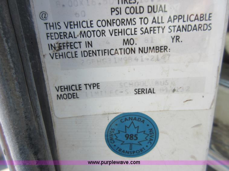 image for item BB9150 1981 Chevrolet G30 transit vehicle