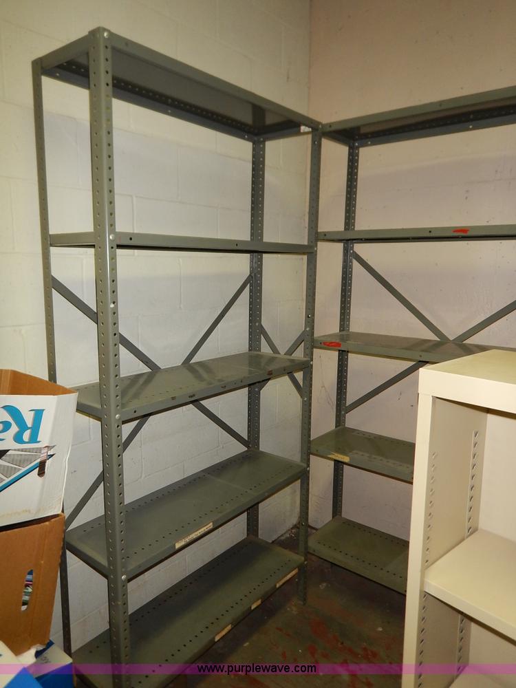 image for item BH9864 (7) assorted metal shelving units
