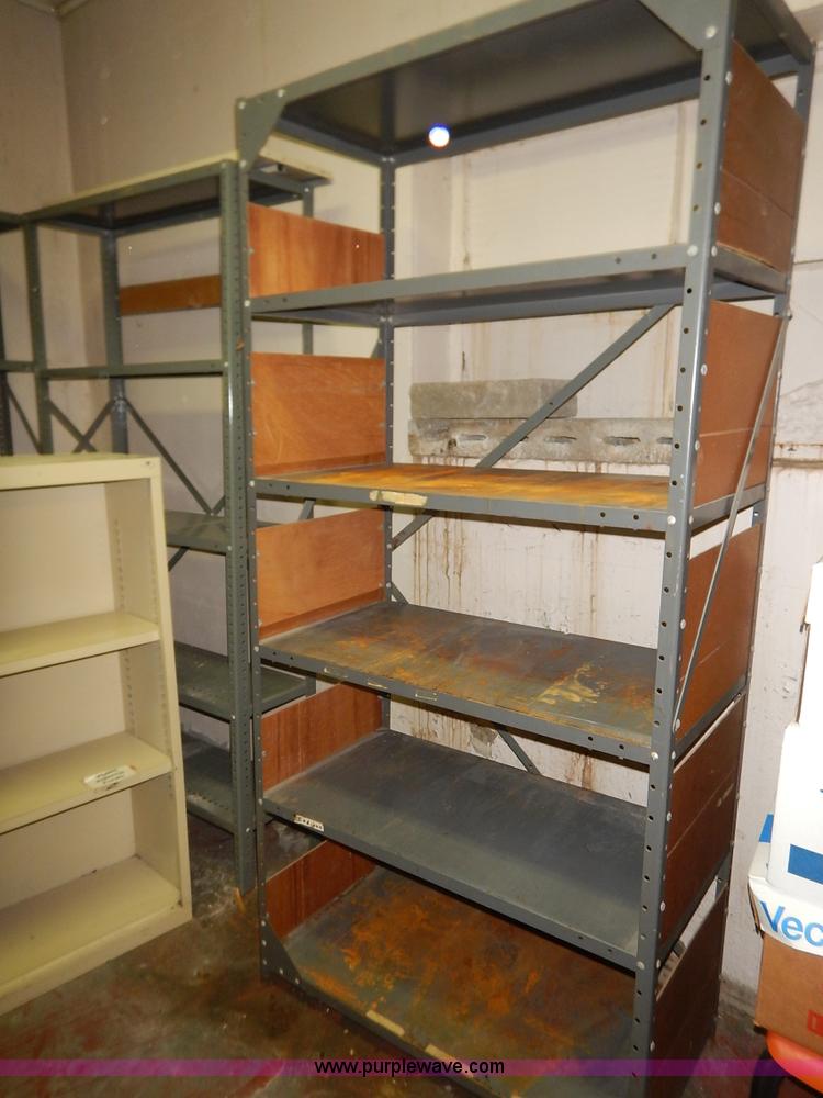 image for item BH9864 (7) assorted metal shelving units