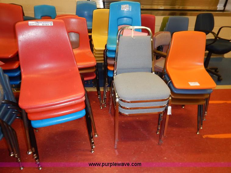 image for item BH9870 Approximately 80 assorted student chairs