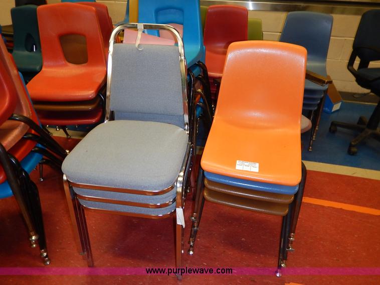 image for item BH9870 Approximately 80 assorted student chairs