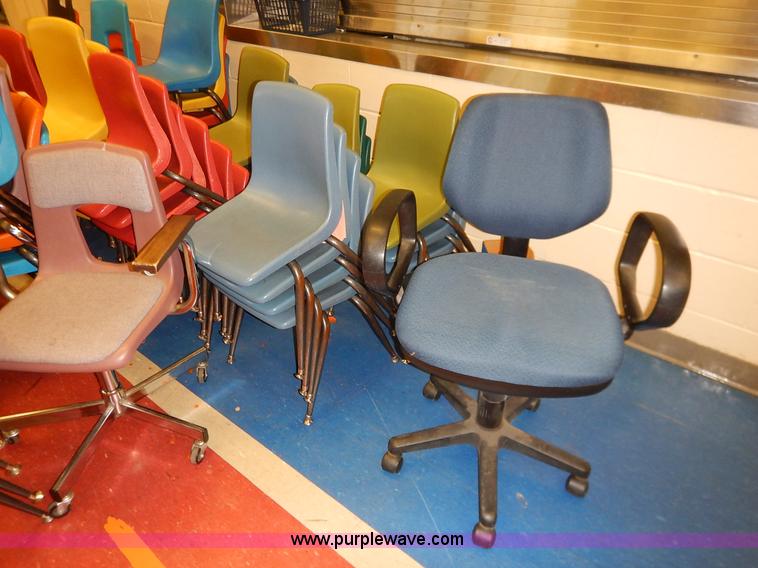 image for item BH9870 Approximately 80 assorted student chairs