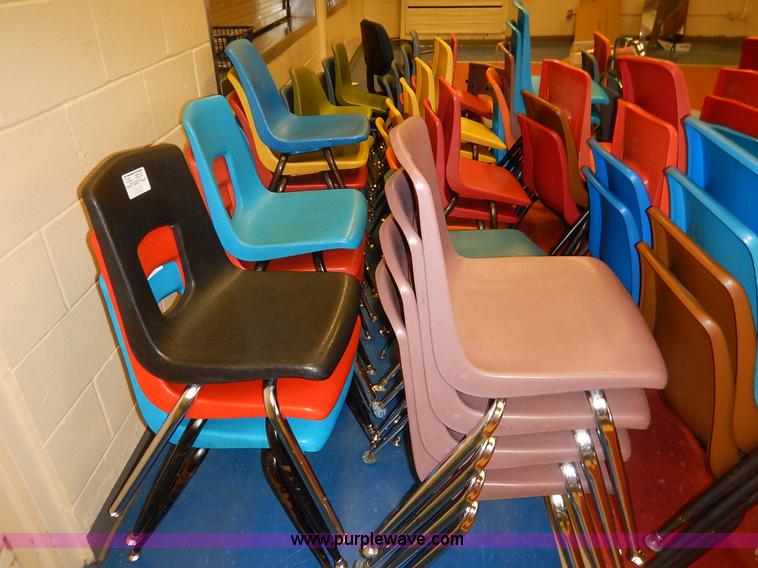 image for item BH9870 Approximately 80 assorted student chairs
