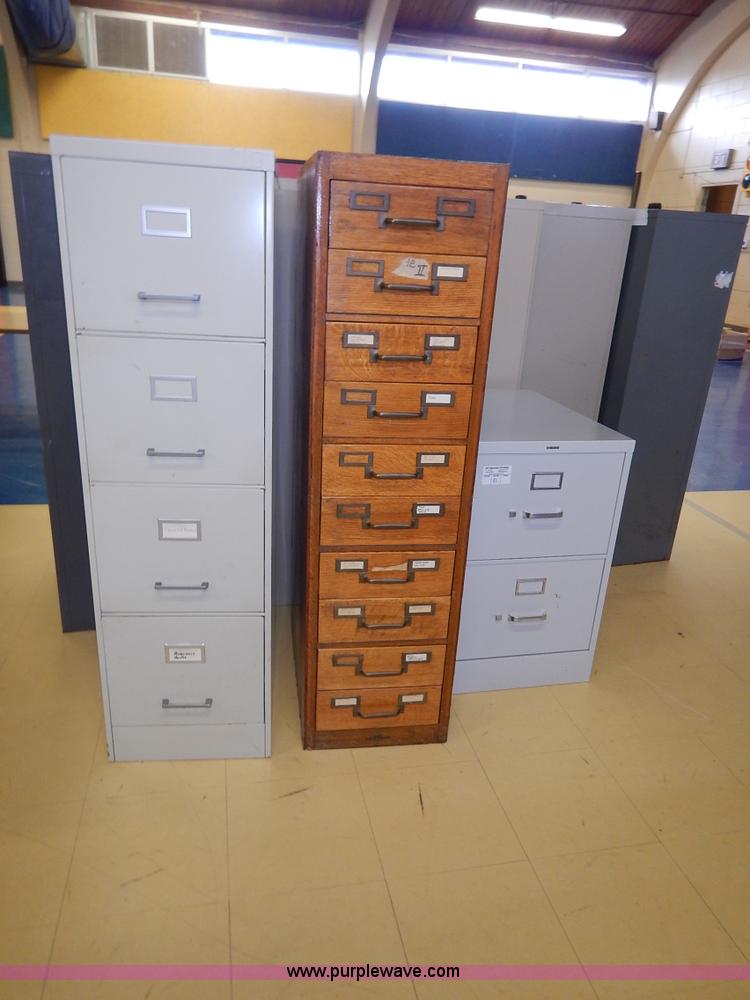 image for item BH9872 (11) assorted filing cabinets