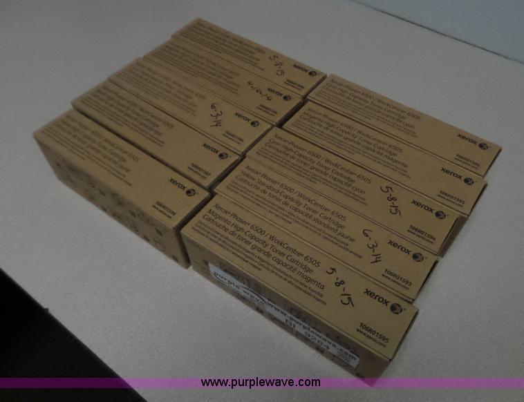 image for item BI9284 (10) assorted Xerox Phraser 6500 toner cartridges