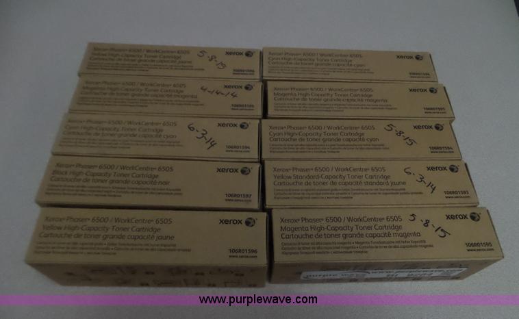 image for item BI9284 (10) assorted Xerox Phraser 6500 toner cartridges
