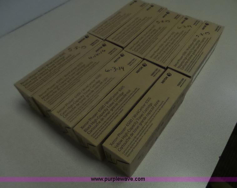image for item BI9284 (10) assorted Xerox Phraser 6500 toner cartridges