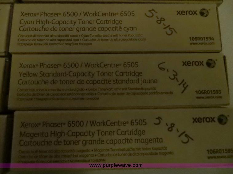 image for item BI9284 (10) assorted Xerox Phraser 6500 toner cartridges