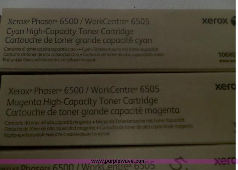 image for item BI9284 (10) assorted Xerox Phraser 6500 toner cartridges