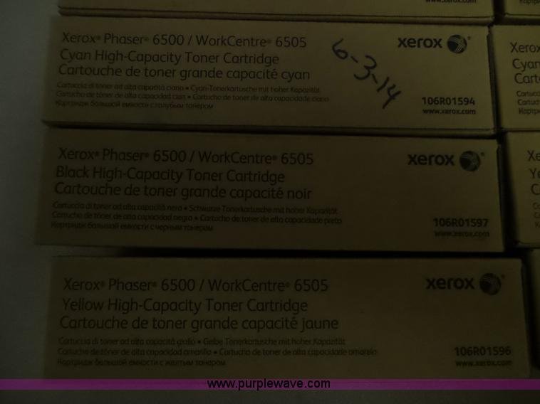 image for item BI9284 (10) assorted Xerox Phraser 6500 toner cartridges