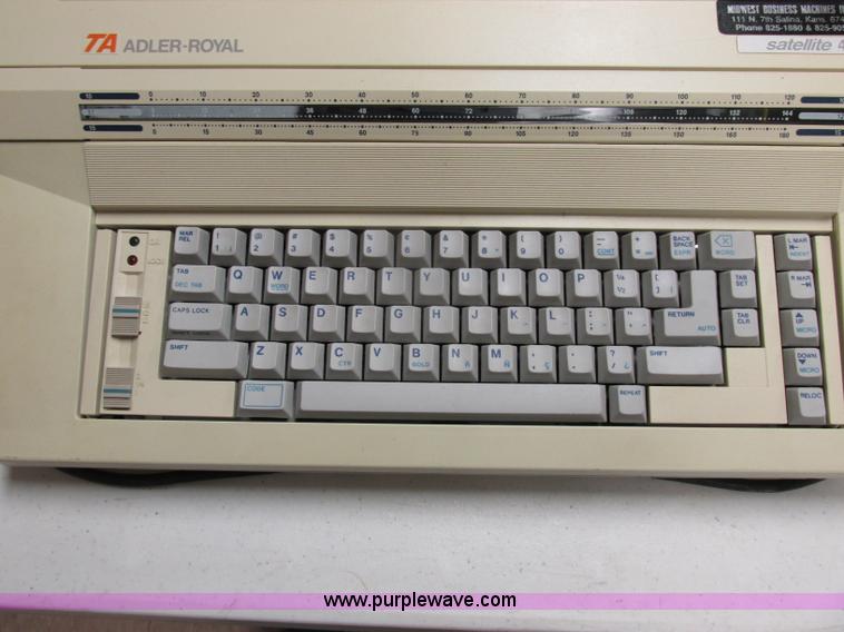 image for item BK9131 (2) Adler-Royard electric typewriters