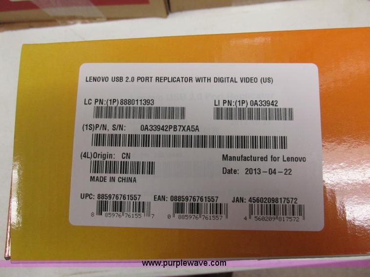 image for item BK9139 (30) Lenovo USB 2.0 port replicators