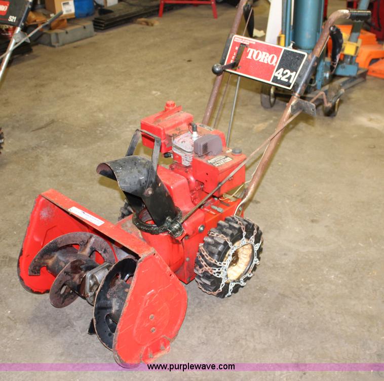 image for item BL9427 Toro 421 self-propelled snow blower