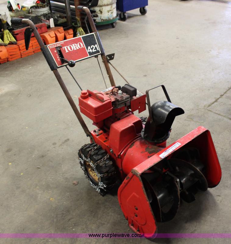 image for item BL9427 Toro 421 self-propelled snow blower