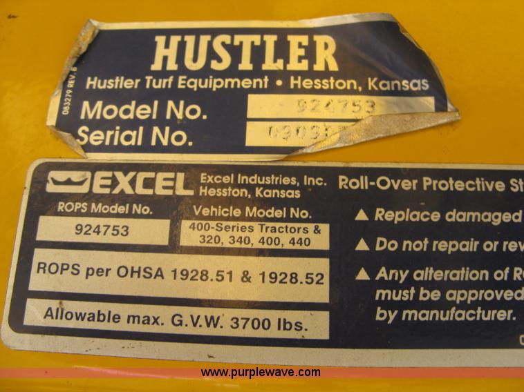 image for item BR9611 Hustler 4600 lawn mower