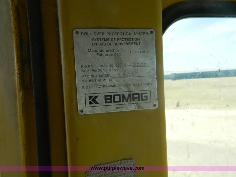 image for item BT9886 1985 Bomag K351 landfill compactor