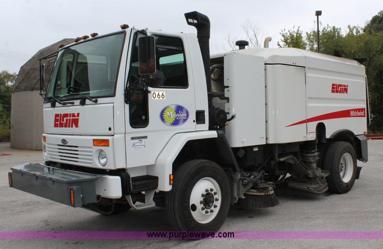 image for item J3711 2006 Sterling truck with Elgin Whirlwind MV vacuum air sweeper