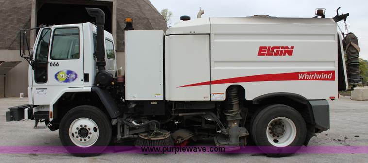 image for item J3711 2006 Sterling truck with Elgin Whirlwind MV vacuum air sweeper