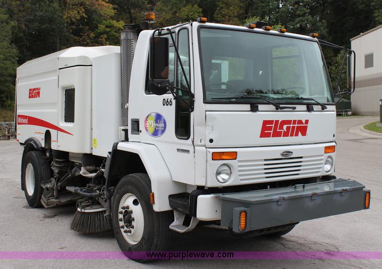 image for item J3711 2006 Sterling truck with Elgin Whirlwind MV vacuum air sweeper