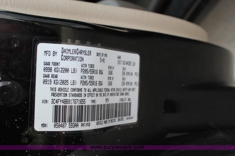 image for item J3718 2001 Chrysler PT Cruiser