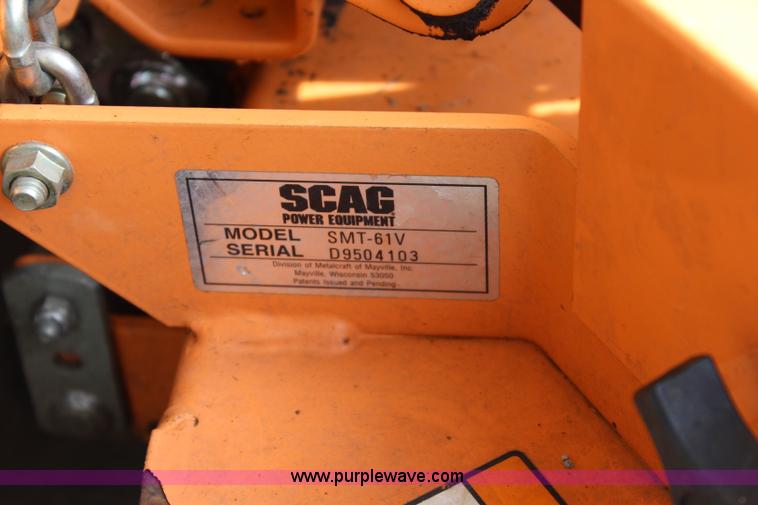 image for item J3719 2010 Scag Turf Tiger ZTR lawn mower