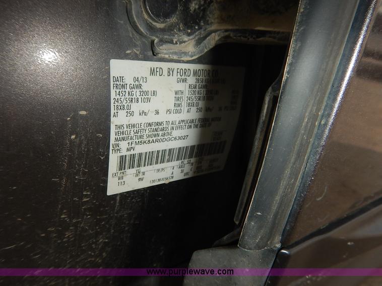 image for item J6387 2013 Ford Explorer Police SUV