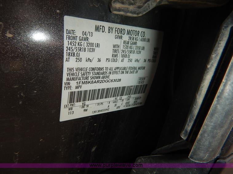 image for item J6389 2013 Ford Explorer Police SUV