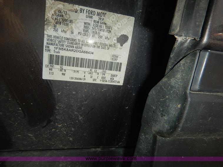 image for item J6391 2013 Ford Explorer Police SUV