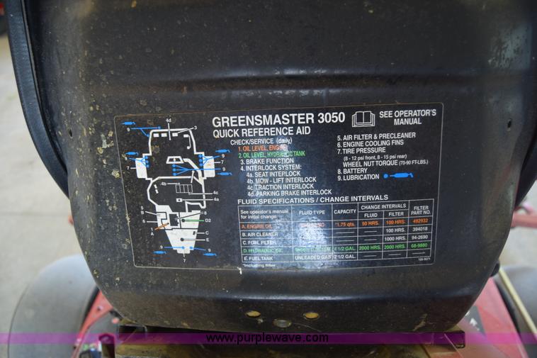 image for item J8039 Toro Greensmaster 3050 Triplex lawn mower