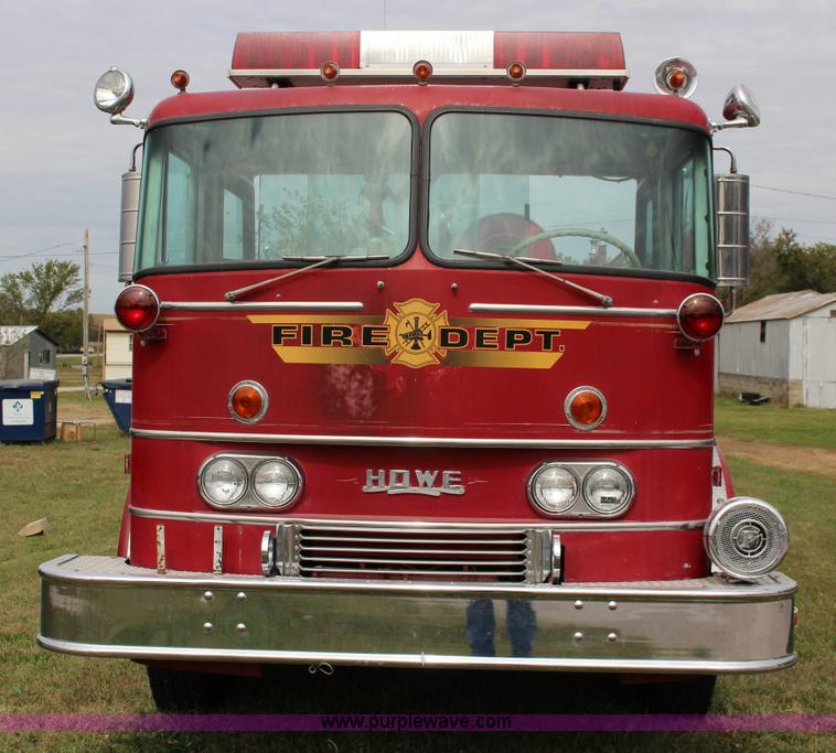 image for item K1196 1970 Howe fire truck