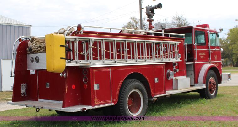 image for item K1196 1970 Howe fire truck