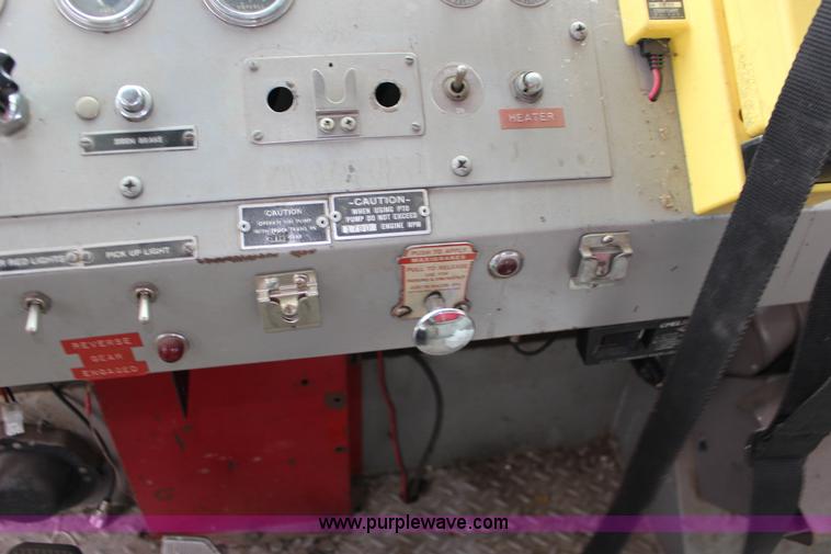 image for item K1196 1970 Howe fire truck