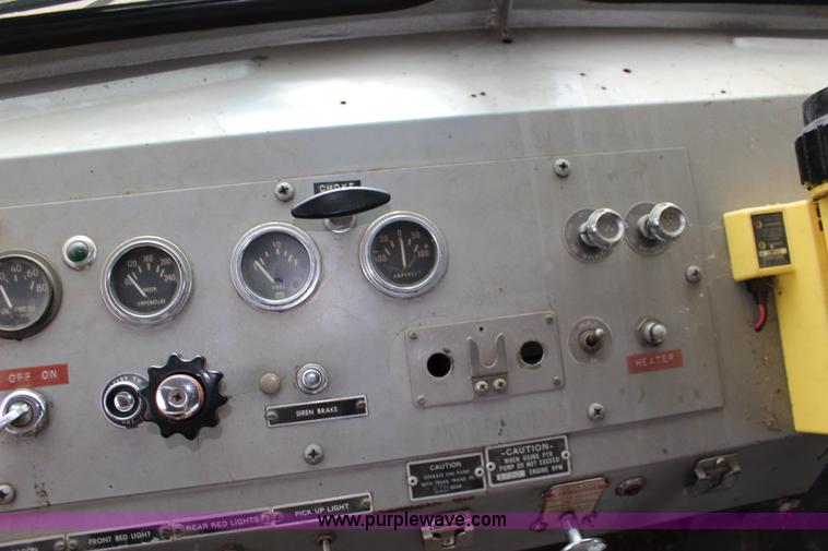 image for item K1196 1970 Howe fire truck