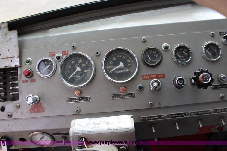 image for item K1196 1970 Howe fire truck