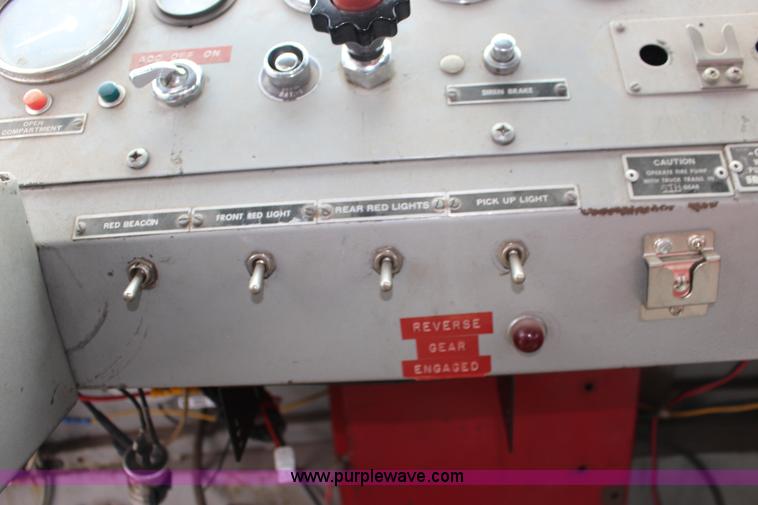 image for item K1196 1970 Howe fire truck