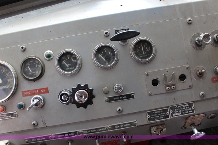 image for item K1196 1970 Howe fire truck