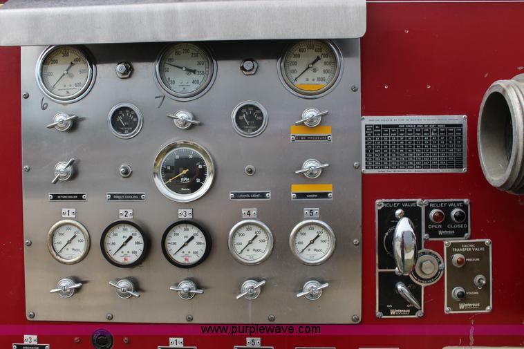 image for item K1196 1970 Howe fire truck