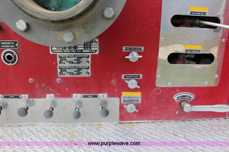 image for item K1196 1970 Howe fire truck