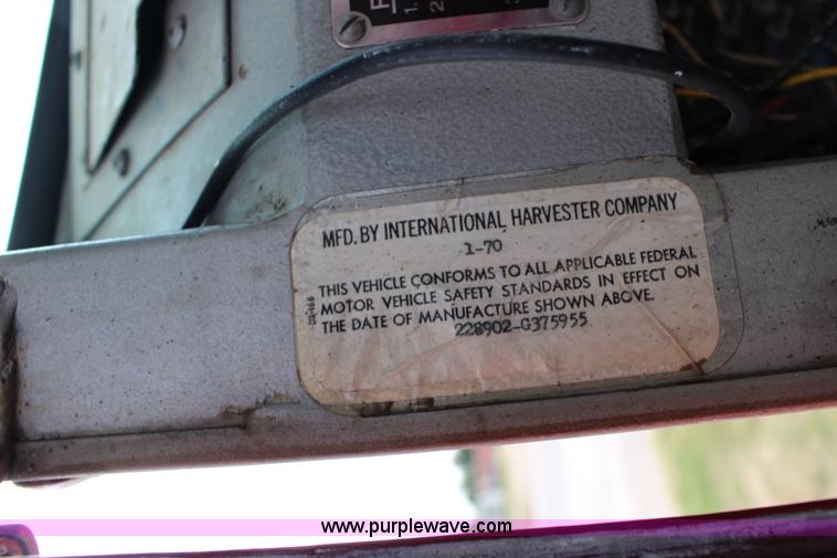 image for item K1196 1970 Howe fire truck