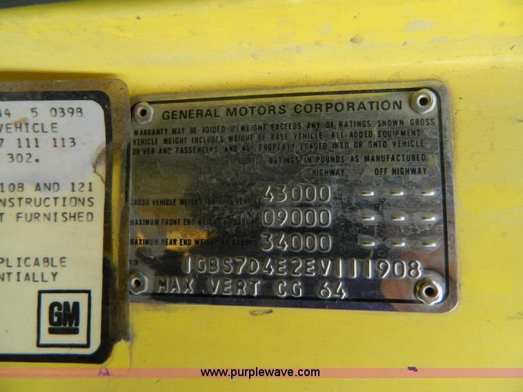 image for item K8201 1984 Chevrolet C70 brush fire truck