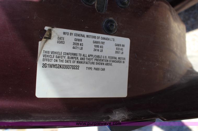 image for item L2449 2003 Chevrolet Impala LS